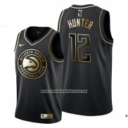 Camiseta Golden Edition Atlanta Hawks De'andre Hunter #12 Negro