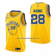 Camiseta Golden State Warriors Alfonzo Mckinnie #28 Hardwood Classic 2018-19 Amarillo