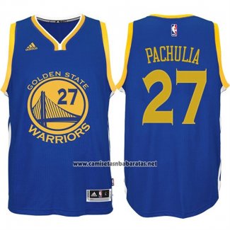Camiseta Golden State Warriors Zaza Pachulia #27 Azul