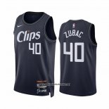 Camiseta Los Angeles Clippers Ivica Zubac #40 Ciudad 2023-24 Azul