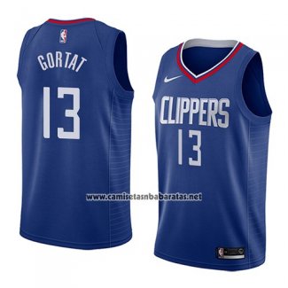 Camiseta Los Angeles Clippers Marcin Gortat #13 Icon 2018 Azul