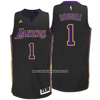 Camiseta Los Angeles Lakers D'Angelo Russell #1 Negro