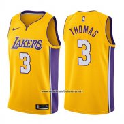Camiseta Los Angeles Lakers Isaiah Thomas #3 Icon 2017-18 Oro
