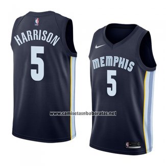 Camiseta Memphis Grizzlies Andrew Harrison #5 Icon 2018 Azul