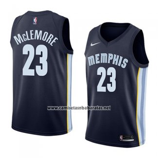 Camiseta Memphis Grizzlies Ben Mclemore #23 Icon 2018 Azul