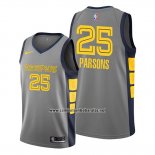 Camiseta Memphis Grizzlies Chandler Parsons #25 Ciudad Edition Gris