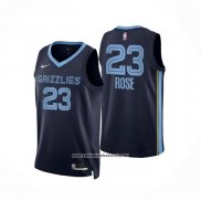 Camiseta Memphis Grizzlies Derrick Rose #23 Icon Azul