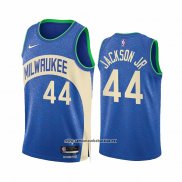 Camiseta Milwaukee Bucks Andre Jackson JR. #44 Ciudad 2023-24 Azul