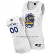 Camiseta Mujre Golden State Warriors Adidas Personalizada Blanco