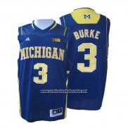 Camiseta NCAA Michigan State Spartans Trey Burke #3 Azul