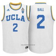 Camiseta NCAA UCLA Bruins Lonzo Ball #2 Blanco
