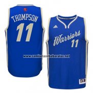 Camiseta Navidad 2015 Golden State Warriors Klay Thompson #11 Azul