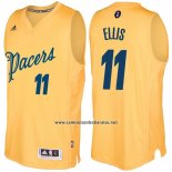 Camiseta Navidad 2016 Indiana Pacers Monta Ellis #11 Oro