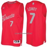 Camiseta Navidad 2016 Toronto Raptors Kyle Lowry #7 Rojo