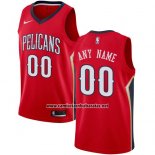 Camiseta New Orleans Pelicans Nike Personalizada 17-18 Rojo