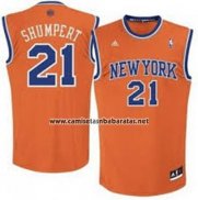 Camiseta New York Knicks Iman Shumpert #21 Naranja