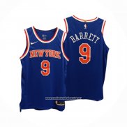 Camiseta New York Knicks RJ Barrett #9 Icon Autentico Azul
