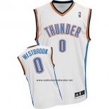 Camiseta Oklahoma City Thunder Russell Westbrook #0 Blanco