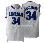 Camiseta Pelicula Lincoln Jesus Shuttlesworth #34 Blanco