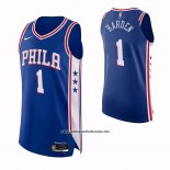 Camiseta Philadelphia 76ers James Harden #1 Icon 2021-2022 Authentic Azul