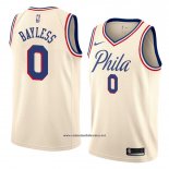 Camiseta Philadelphia 76ers Jerryd Bayless #0 Ciudad 2018 Crema