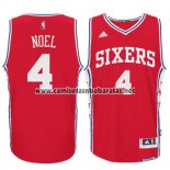 Camiseta Philadelphia 76ers Nerlens Noel #4 Rojo