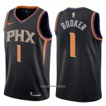 Camiseta Phoenix Suns Devin Booker #1 Statement 2017-18 Negro