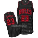Camiseta Ranura Moda Chicago Bulls Michael Jordan #23 Negro