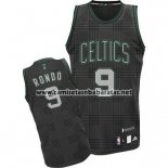 Camiseta Ritmo Moda Boston Celtics Rajon Rondo #9 Negro