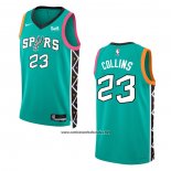 Camiseta San Antonio Spurs Zach Collins #23 Ciudad 2022-23 Verde