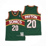Camiseta Seattle SuperSonics Gary Payton #20 Mitchell & Ness 1995-96 Verde