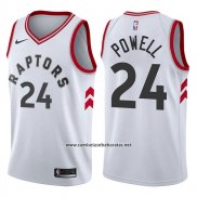 Camiseta Toronto Raptors Norman Powell #24 Association 2017-18 Blanco