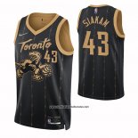 Camiseta Toronto Raptors Pascal Siakam #43 Ciudad 2021-22 Negro