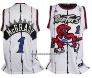 Camiseta Toronto Raptors Tracy McGrady #1 Retro Blanco