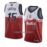 Camiseta Toronto Raptors Vince Carter #15 Ciudad 2019-20 Rojo