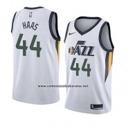 Camiseta Utah Jazz Isaac Haas #44 Association 2018 Blanco