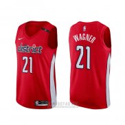 Camiseta Washington Wizards Moritz Wagner #21 Earned Rojo