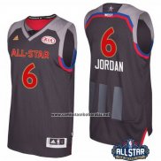 Camiseta All Star 2017 Los Angeles Clippers DeAndre Jordan #6 Negro
