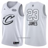 Camiseta All Star 2018 Cleveland Cavaliers Lebron James #23 Blanco
