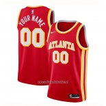 Camiseta Atlanta Hawks Personalizada Icon 2020-21 Rojo
