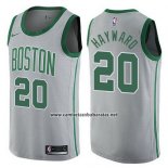 Camiseta Boston Celtics Gordon Hayward #20 Ciudad 2017-18 Gris