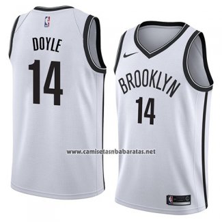 Camiseta Brooklyn Nets Milton Doyle #14 Association 2018 Blanco