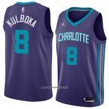 Camiseta Charlotte Hornets Arnoldas Kulboka #8 Statement 2018 Violeta