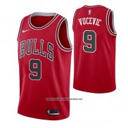 Camiseta Chicago Bulls Nikola Vucevic #9 Icon 2020-21 Rojo