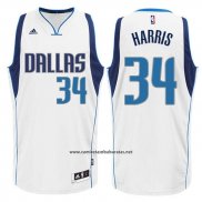 Camiseta Dallas Mavericks Devin Harris #34 Blanca