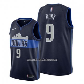 Camiseta Dallas Mavericks Isaiah Roby #9 Statement Azul