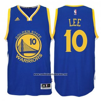 Camiseta Golden State Warriors David Lee #10 Azul