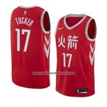 Camiseta Houston Rockets P.j. Tucker #17 Ciudad 2018 Rojo