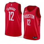 Camiseta Houston Rockets Vincent Edwards #12 Earned 2018-19 Rojo