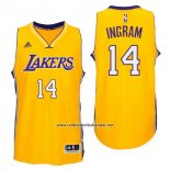 Camiseta Los Angeles Lakers Brandon Ingram #14 Amarillo